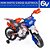 Mini Moto Elétrica Infantil 6v - Moto Cross Azul - 241 - Xplast - Imagem 2