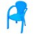 Conjunto Mesa e Cadeira Infantil Lisa - Azul - 48/149 - Usual Utilidades - Imagem 2