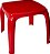 Conjunto Mesa e Cadeira Infantil Lisa - Vermelho - 47/148- Usual Utilidades - Imagem 3