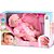 Boneca Bebê Newborn Faz Xixi - Com Acessórios - 8046 -  Divertoys - Imagem 1