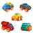 Carrinho Vinil p/ Bebê - Soft Cars -  11cm - 64 - Diver Toys - Imagem 1