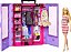 Barbie Armário de Luxo Portátil com Boneca - HJL66 - Mattel - Imagem 1