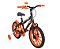 Bicicleta Infantil Aro 16 Free Action Joy - Freio V-Brake - Preto e Laranja  - 021 - Status Bike - Imagem 2