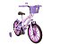 Bicicleta Infantil Aro 16 Free Action Kiss V-Brake Cestinha - Lilás - 056 - Status Bikes - Imagem 2