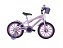 Bicicleta Infantil Aro 16 Free Action Kiss V-Brake Cestinha - Lilás - 056 - Status Bikes - Imagem 1