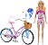 Boneca Barbie com Bicicleta Articulada  - HBY28 - Mattel - Imagem 4