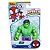 Boneco Hulk 10 cm - Marvel Spidey And His - Amazing Friends Herói - F3996 - Hasbro - Imagem 2