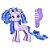 Boneca My Little Pony - Cabelo Azul - Melhores Amigas - F2612 - Hasbro - Imagem 1