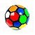 Mini Bola De Futebol N 2 - Colorida - RJB2794 - Elite Imports - Imagem 1