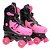 Patins Roller Ajustável – Pink Glitter - Tam G (37-40) - DMR5852 - Dm Toys - Imagem 1