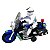 Moto Fricção Polícia Com Boneco - DMT6486 - Dm Toys - Imagem 1