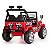 Carro Elétrico Motorizado - Mini Jeep - Vermelho - 12V - 998516 - Tapuzim - Imagem 3