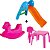 Combo - Escorregador Homeplay  + Gangorra  Cavalo Rosa Homeplay +  Mesa e Cadeira Rosa - Imagem 1