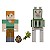 Minecraft  - Figuras Articuladas - Alex e Lhama  - GTT53 - Mattel - Imagem 2