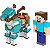 Minecraft  - Figuras Articuladas - Steve e Cavalo - GTT53 - Mattel - Imagem 3