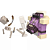 Minecraft - Figura Articulada - Pigmadillo vs Esqueleto - GYR98 - Mattel - Imagem 2