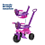 Triciclo de Passeio/Pedal com Empurrador - Dog Rosa -BQ0513M - Kendy - Imagem 8