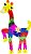 Quebra Cabeça Girafa  MDF - 03369150 - Toy Mix - Imagem 1
