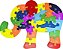 Quebra Cabeça Elefante MDF - 03369152 - Toy Mix - Imagem 1