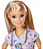 Boneca Barbie Profissões Enfermeira Loira - Roxo  - DVF50 -  Mattel - Imagem 3