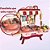 Kit Cozinha Infantil Com Acessórios - Luz E Som - Vermelha - 9282 - Zippy Toys - Imagem 2