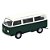 Carro Coleção 1:34-39 Clássicos Welly - 1972 Volkwagen Bus T2 Kombi Verde - DMC6513 - Dm Toys - Imagem 1