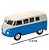 Carro Coleção 1:34-39 Clássicos Welly - 1963 Volkwagen Bus T1 Kombi Azul - DMC6513 - Dm Toys - Imagem 2