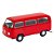 Carro Coleção 1:34-39 Clássicos Welly - 1972 Volkwagen Bus T2 Kombi Vermelho - DMC6513 - Dm Toys - Imagem 1