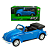Miniatura Colecionável Volkswagen Beetle - Fusca Azul Conversível - Escala 1:34-39 Welly - DMC6513- Dm Toys - Imagem 2