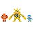 Pokémon Figuras de Ação - Piplup, Electabuzz  e Vulpix - 2603 - Sunny - Imagem 2