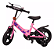 Bicicleta Infantil Aro 12 com Rodas de Apoio - Rosa- RJC0057  - Elite Imports - Imagem 1