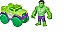 Veiculo Caminhão Esmagador Hulk C/ Figura - F3989 - Hasbro - Imagem 1