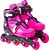Kit Rollers Radical Ajustável - C/ Acessórios - Rosa - Tam. 37-40 G - 3653 - Bel Sport - Imagem 2