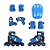 Kit Rollers Radical Ajustável - C/ Acessórios - Azul - Tam. 37-40 G - 3653 - Bel Sport - Imagem 2