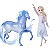 Boneca Disney Frozen 2 Cavalo Nokk e Elsa - E5516 - Hasbro - Imagem 1