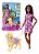 Boneca Barbie Brooklyn Passeio Com Cachorrinho Hwt53 -Mattel - Imagem 1
