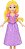 Disney Mini Princesa Rapunzel - 09 cm - HLW70 - Mattel - Imagem 2