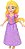 Disney Mini Princesa Rapunzel - 09 cm - HLW70 - Mattel - Imagem 4