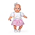 Boneca Nenezinho Vestido Rosa e Branco 44 cm - 3000056 Estrela - Imagem 1