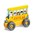 Jogos de 4 Carros de Transporte Publico Paper Car - 1299 Paki Toys - Imagem 2