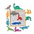 Colecione e Encaixe MDF - Dinossauros 336.59.RF4  - Toy Mix - Imagem 2