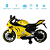 Moto Infantil Elétrica Amarela 12V Esportiva - 1221 - Bang Toys - Imagem 4