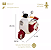 Mini Moto Elétrica Scooter Lemn 6v Branca - 1247 Bang Toys - Imagem 3