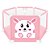 Cercado Baby Estampa Rosa - DMB6580 - Dm Toys - Imagem 1
