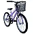 Bicicleta Aro 20 Kiss com Cesta Freio V-Brake - Lilas - 056 Free Action - Imagem 2