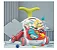 Andador Infantil Fundo do Mar Bebê Verde e Rosa - 10393 - Zippy Toys - Imagem 3