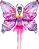 Boneca Barbie Fantasia Borboleta 2 Em 1 - HXJ10 Mattel - Imagem 1
