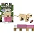 Boneco Minecraft Gato Persa e Acessório 7Cm Gtp08/JCN30 Mattel - Imagem 1