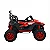 Carrinho Elétrico Jipe Vermelho 12V Tração 4 Rodas Rádio - 1301- Bang Toys - Imagem 4