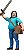 Minecraft  Figura de ação Steve e acessórios - JFR44 - Mattel - Imagem 2